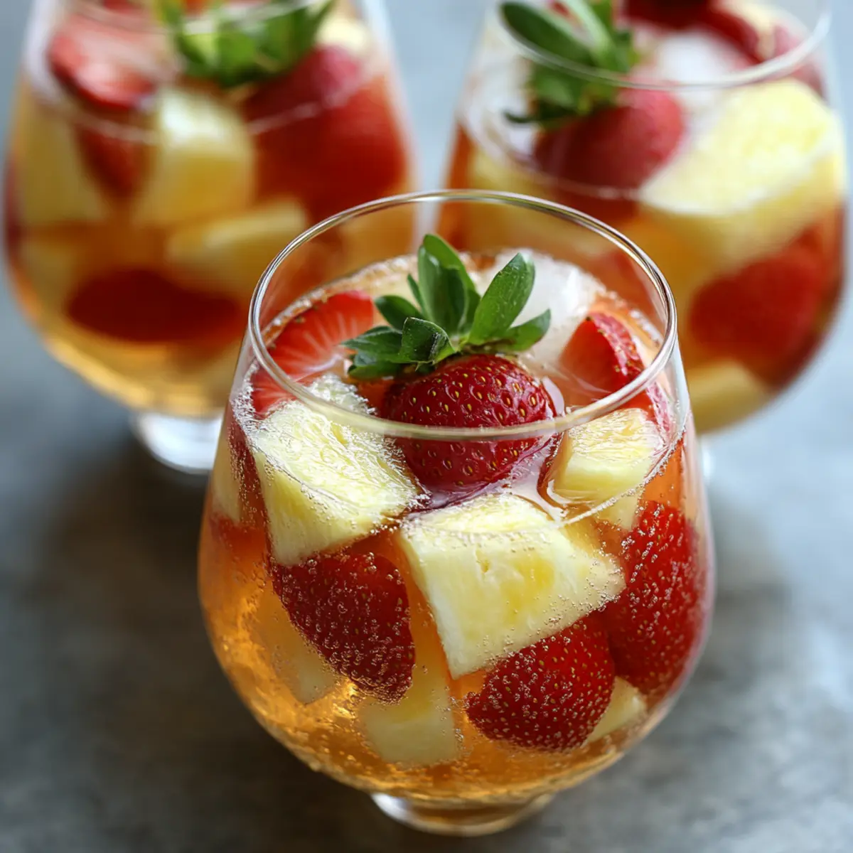 Strawberry Pineapple Wine Punch