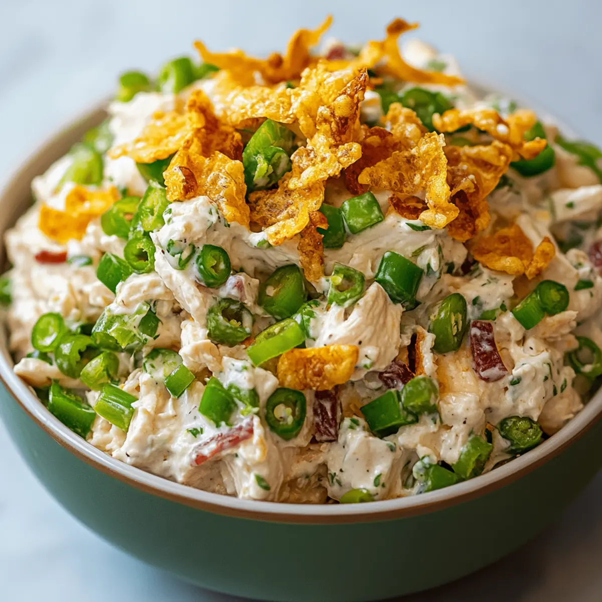 Creamy Jalapeno Popper Chicken Salad Recipe