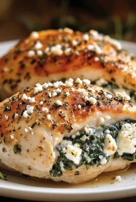 Spinach & Goat Cheese Stuffed Chicken Breast
