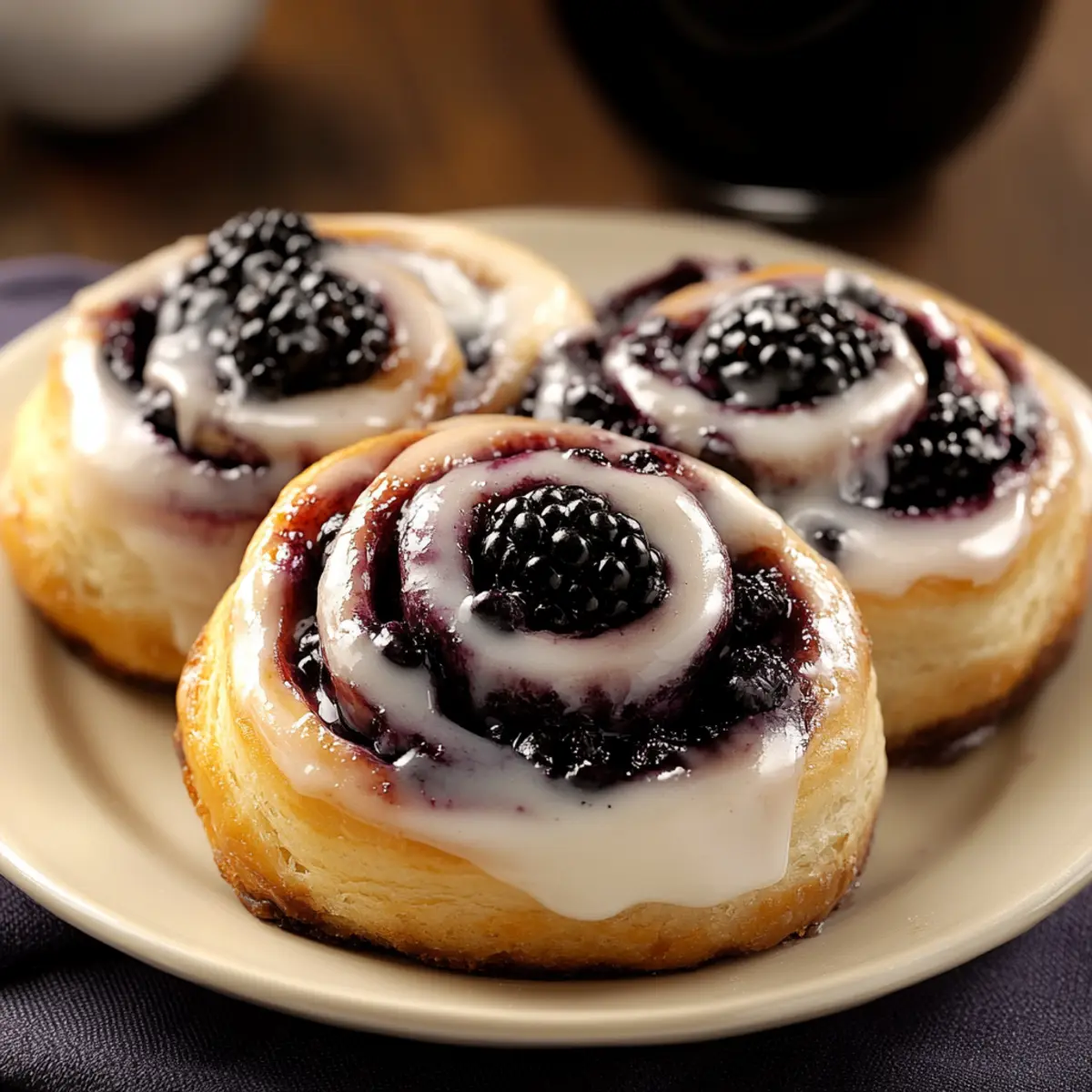 Blackberry Sweet Rolls with Cream Cheese