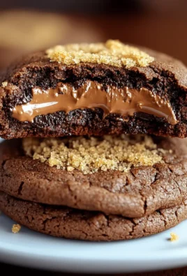 Biscoff Stuffed Chocolate Cookies