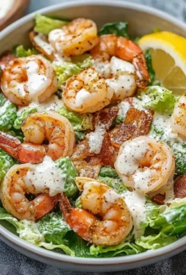 Keto Cajun Shrimp Caesar Salad