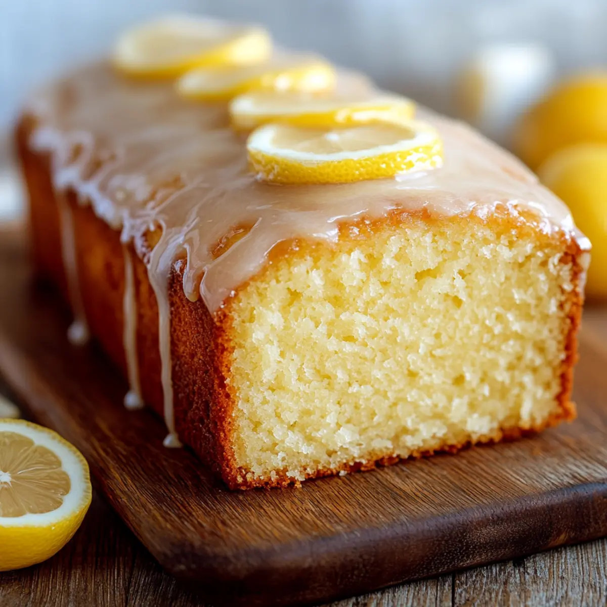 Lemon Glazed Loaf Cake