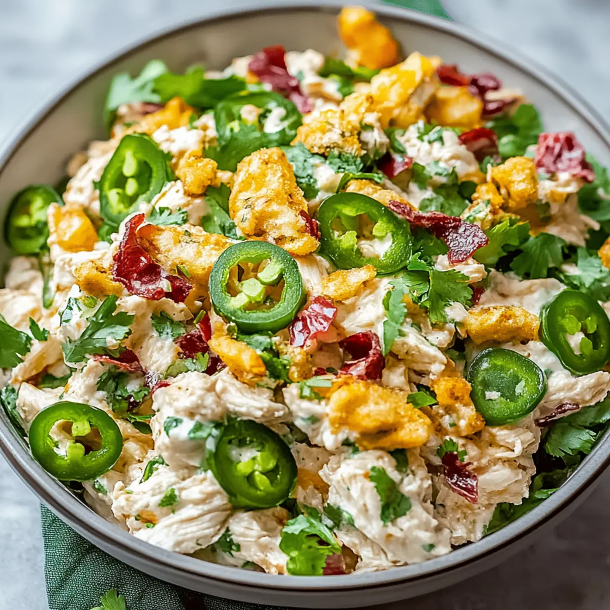 Jalapeno Popper Keto Chicken Salad
