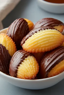 Chocolate-Dipped Madeleines