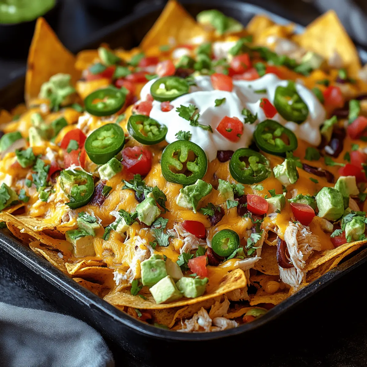 Loaded Chicken Nachos