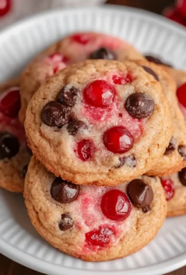 Maraschino Cherry Chocolate Chip Cookies