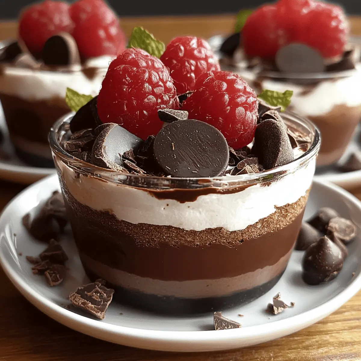 No-Bake Ricotta Chocolate Dessert Cups