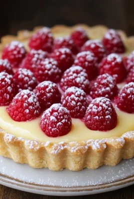 Raspberry White Chocolate Tart