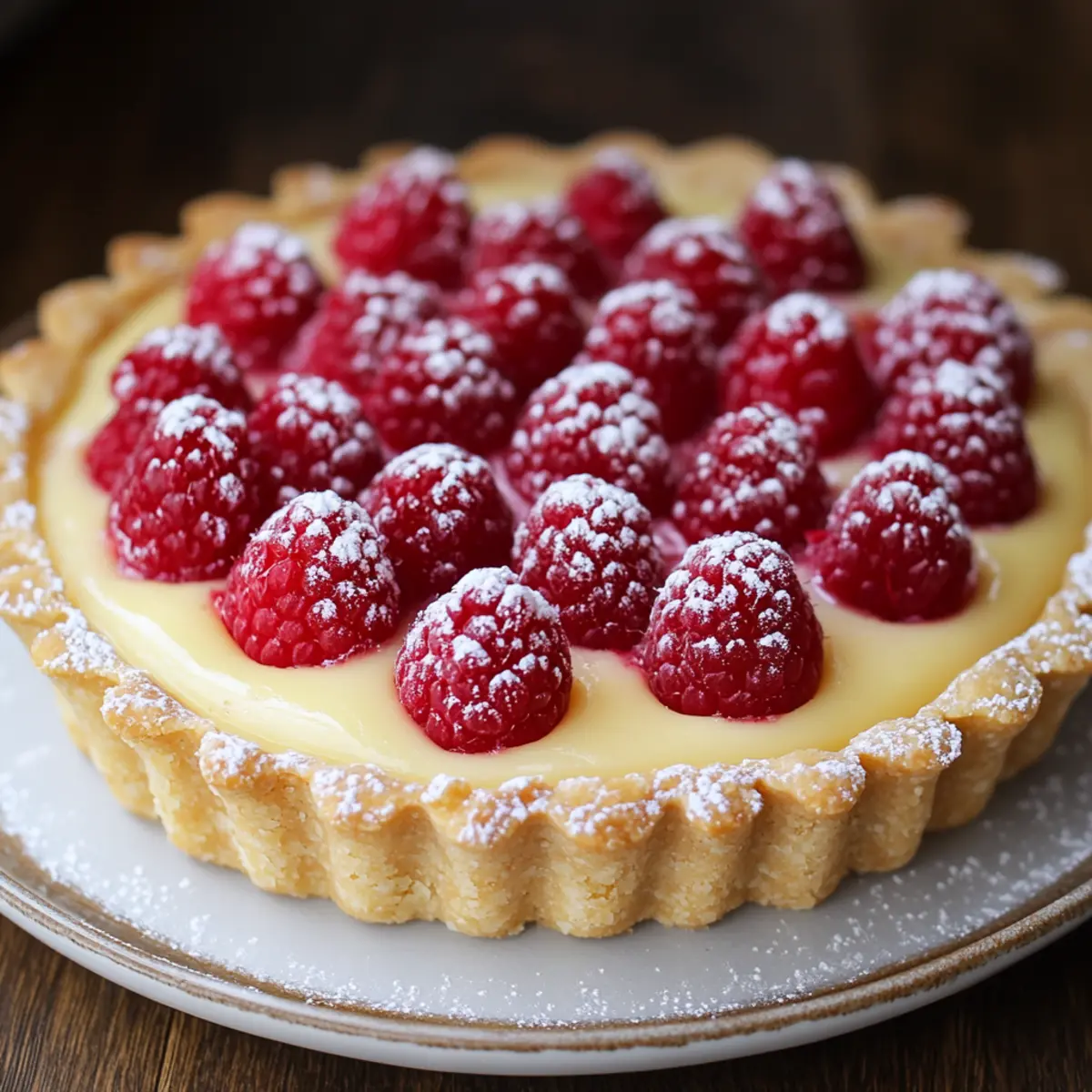 Raspberry White Chocolate Tart