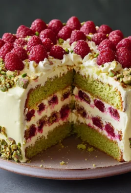 Pistachio Raspberry Cake