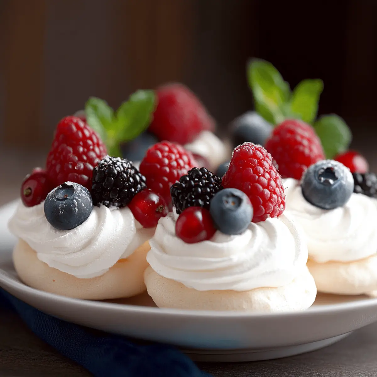 Mini Berry Pavlovas