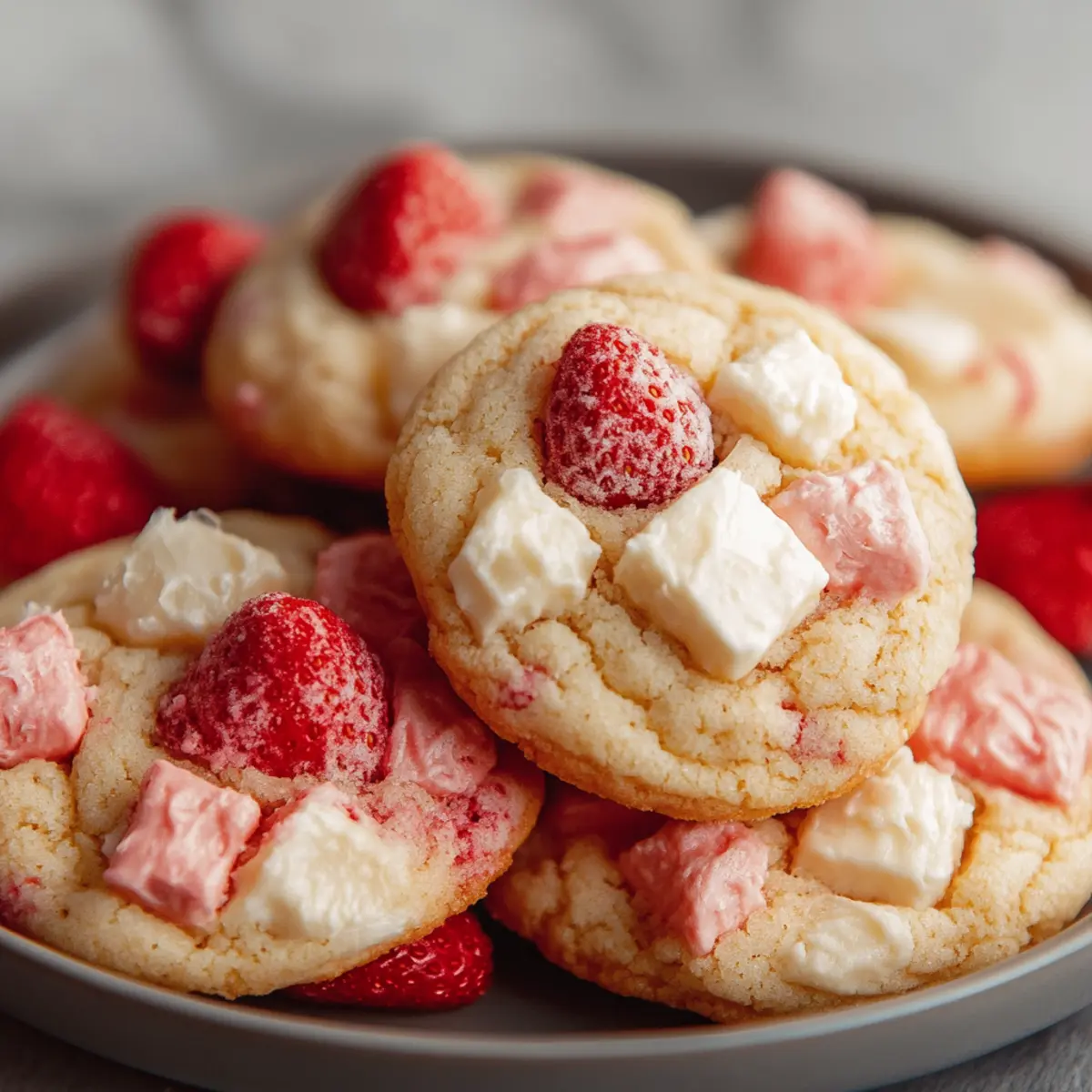Strawberry Cheesecake Cookies