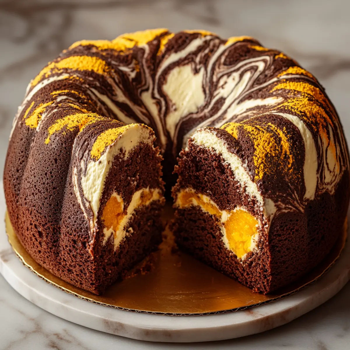 Chocolate Orange Marble Cake