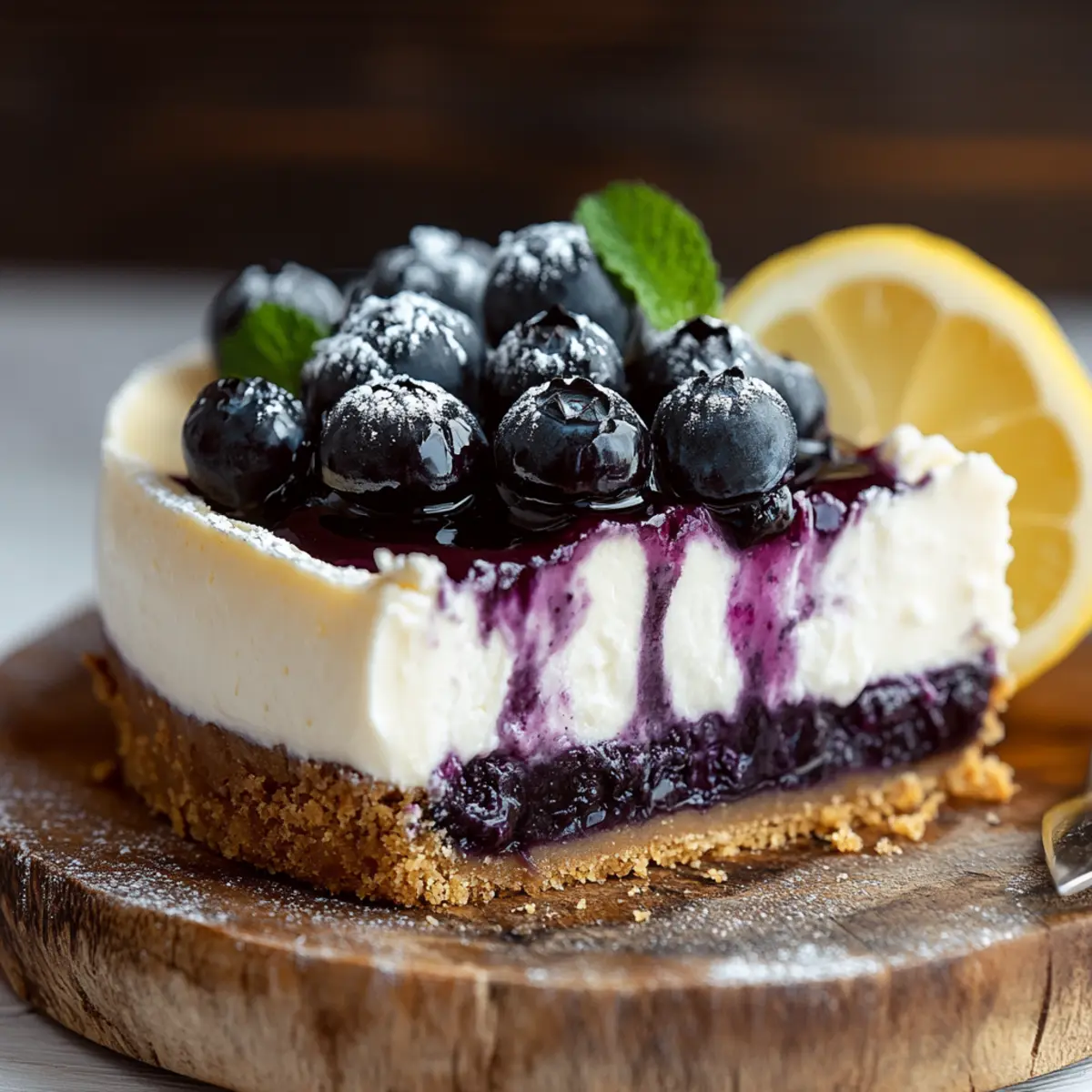 Blueberry Lemon Cheesecake