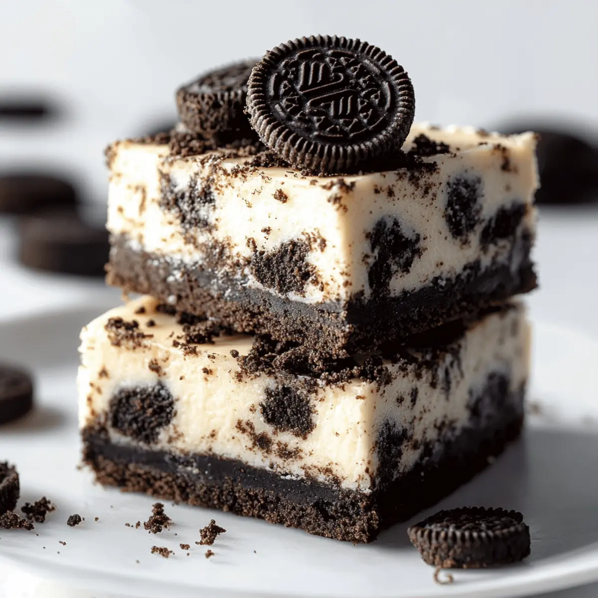 Keto Oreo Cheesecake Bars