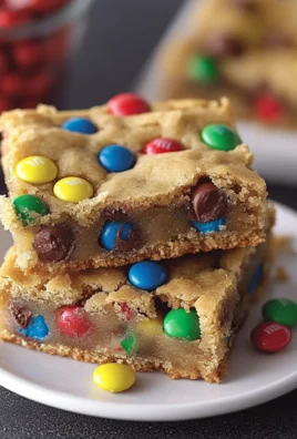M&M Cookie Bars