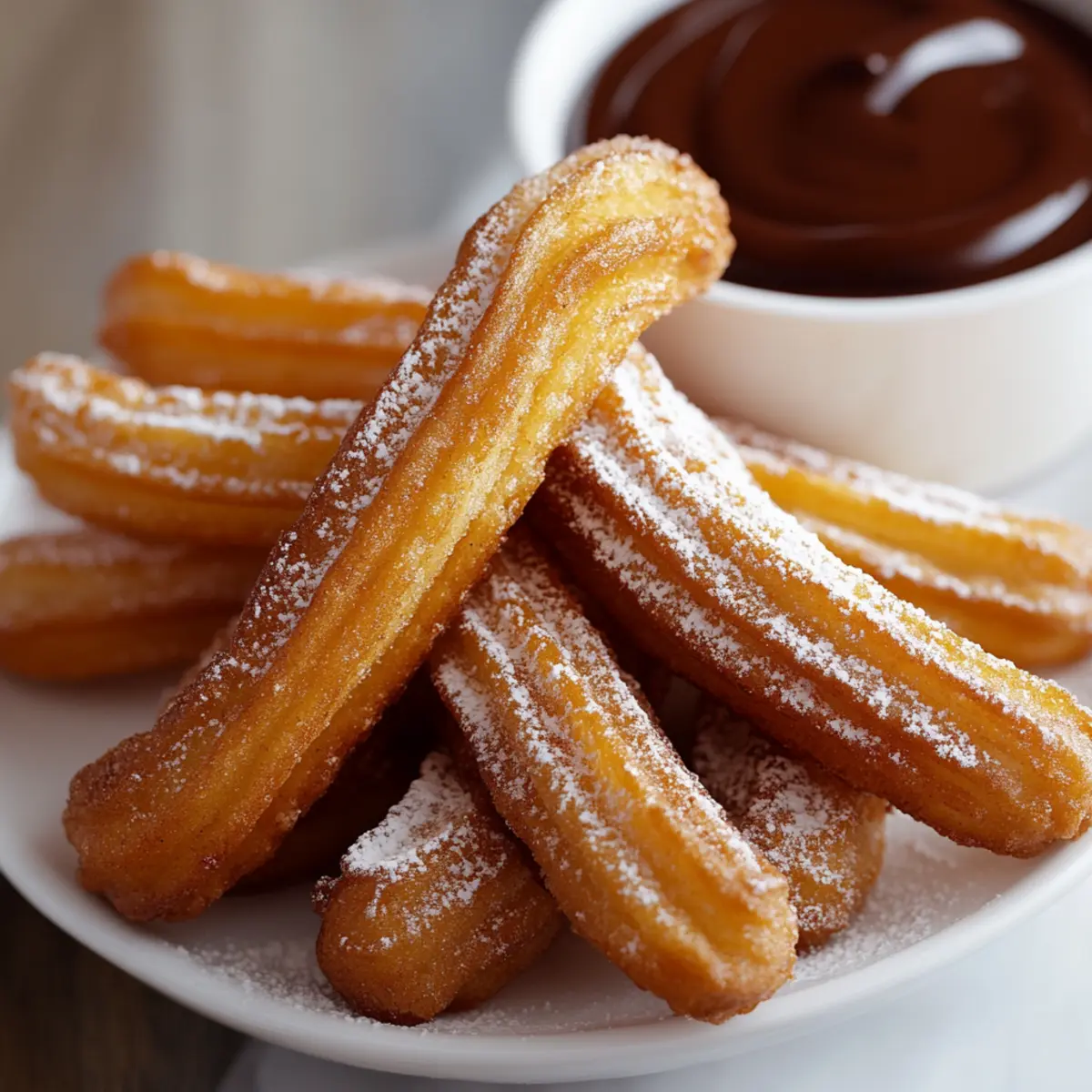 Churros with Chocolate Dip