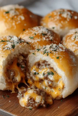 Garlic Parmesan Cheeseburger Bombs
