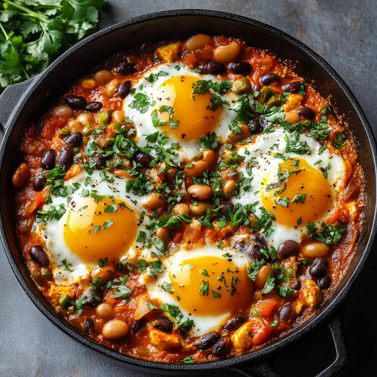 Kimchi and Beans Shakshuka