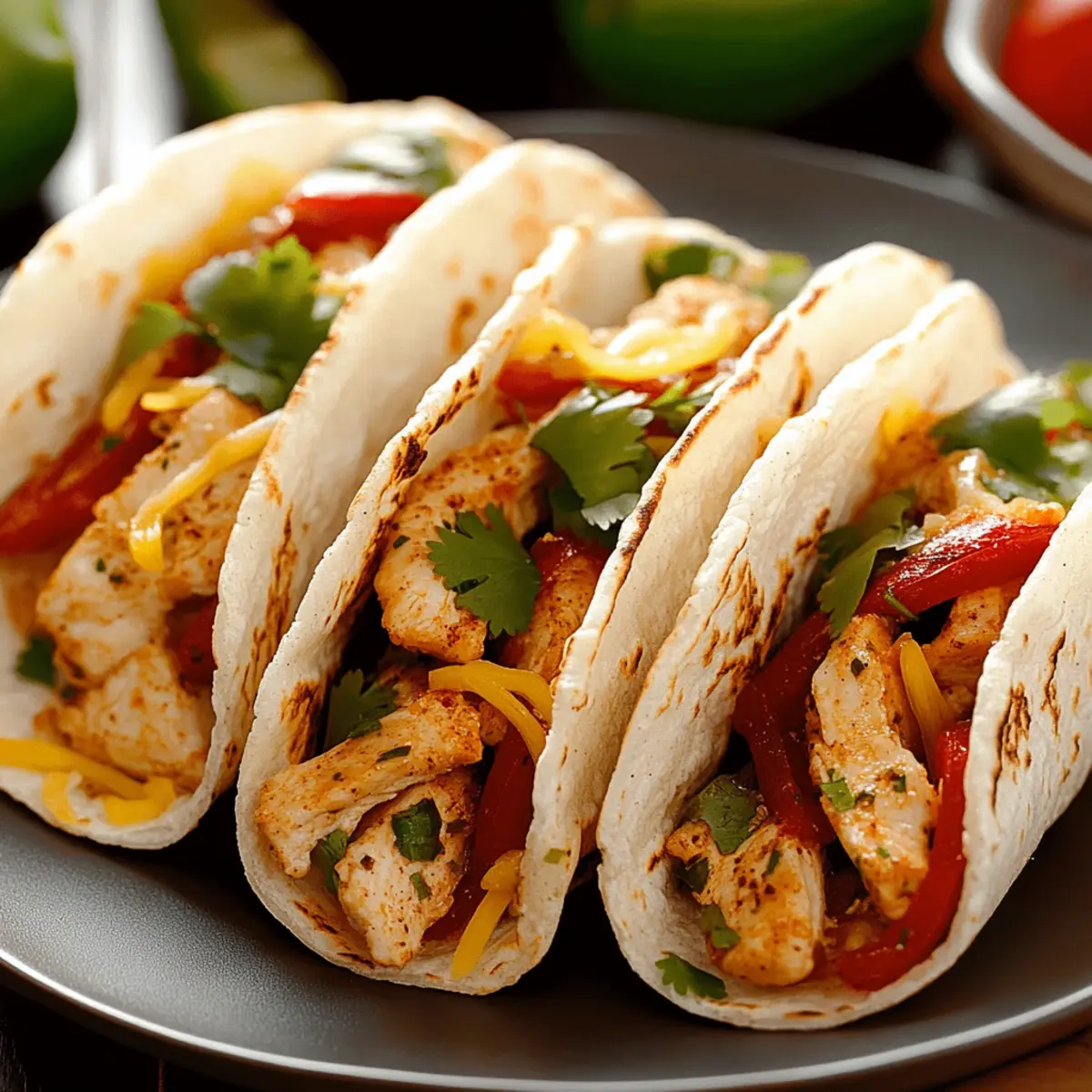 Cheesy Garlic Chicken Wraps