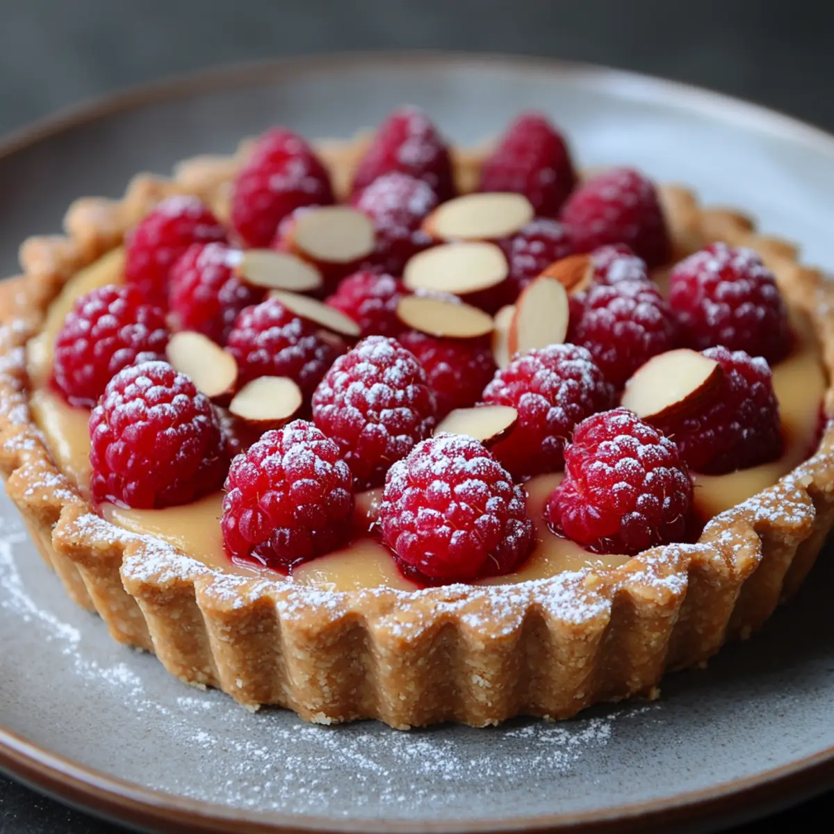 Raspberry Almond Tart