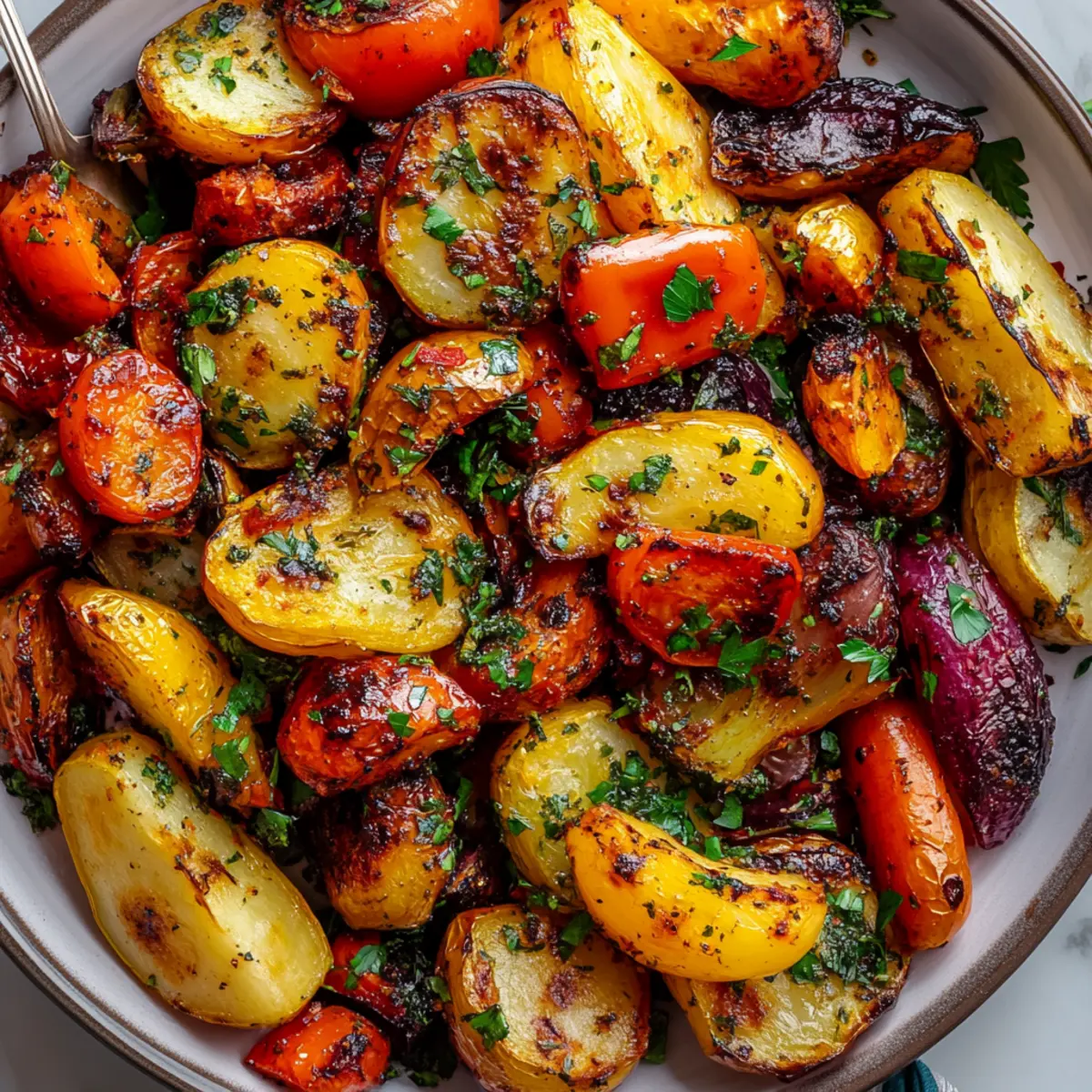 Harissa Roasted Vegetables