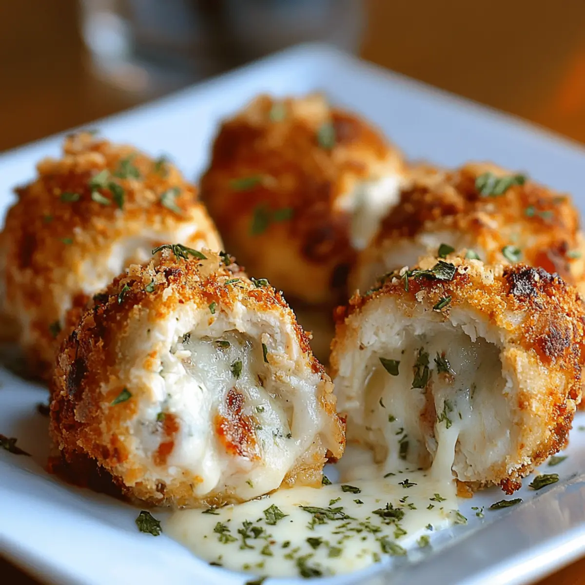 Cheesy Stuffed Chicken Bites