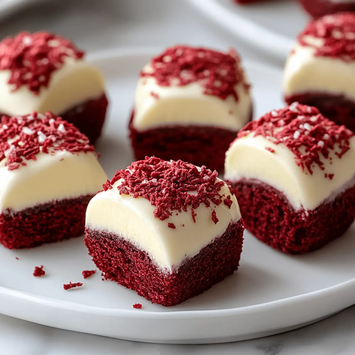 Red Velvet Cheesecake Bites