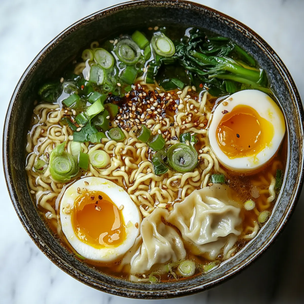 Dumpling Ramen Bowl Recipe