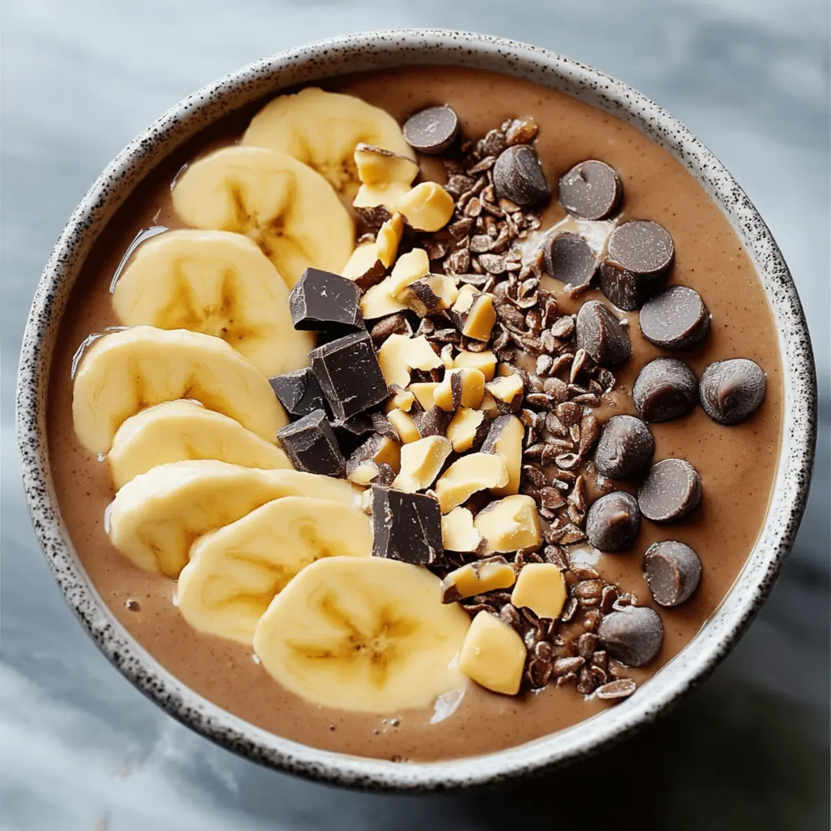 Chocolate Peanut Butter Smoothie Bowl