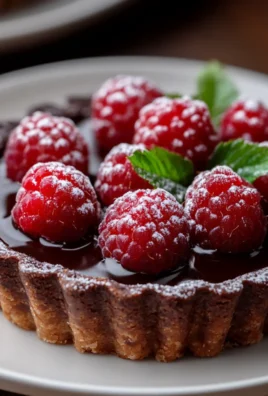 Dark Chocolate Raspberry Tart