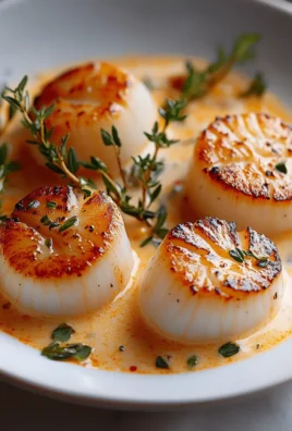 Elegant Scallops with Vodka Cream Sauce