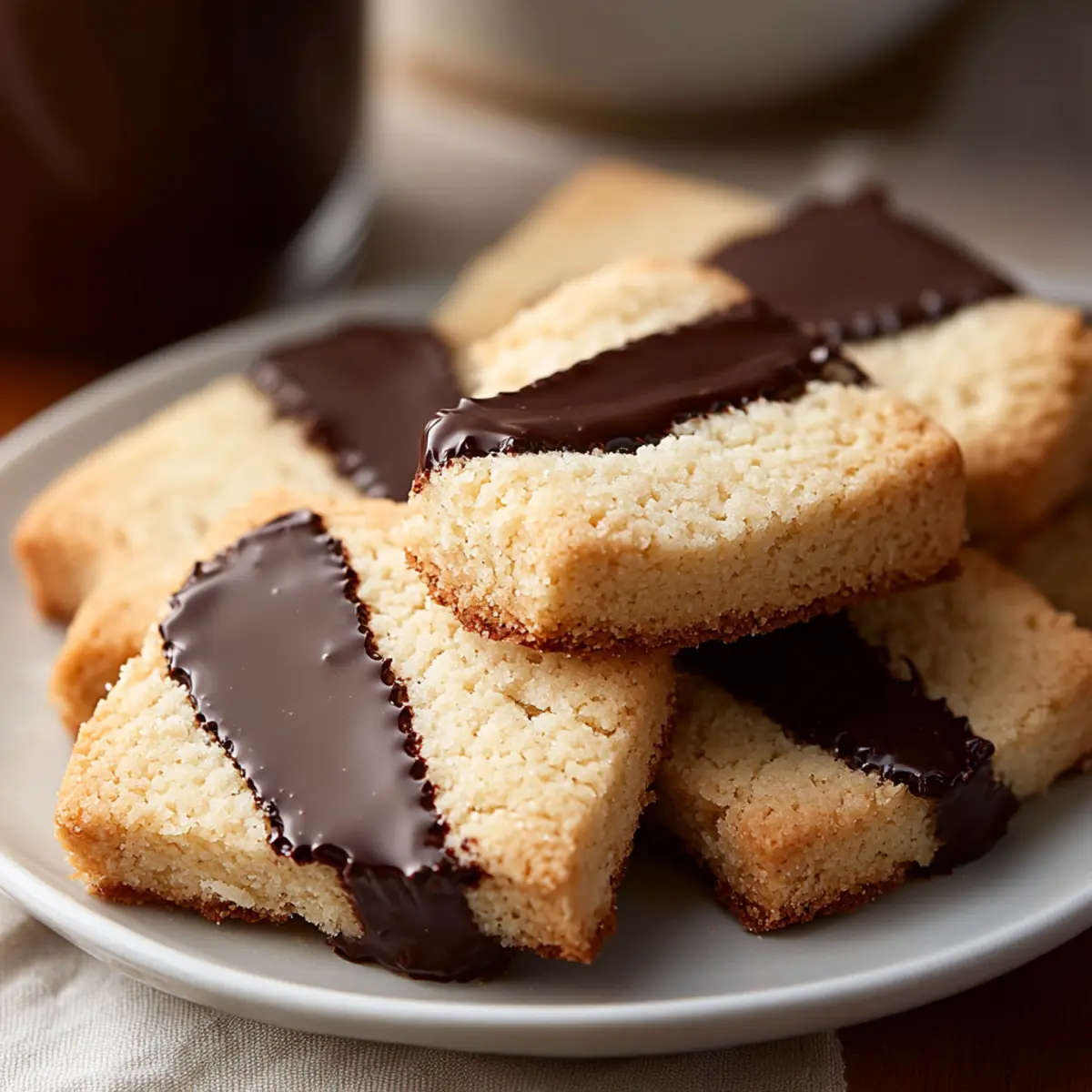 Chocolate-Dipped Shortbread