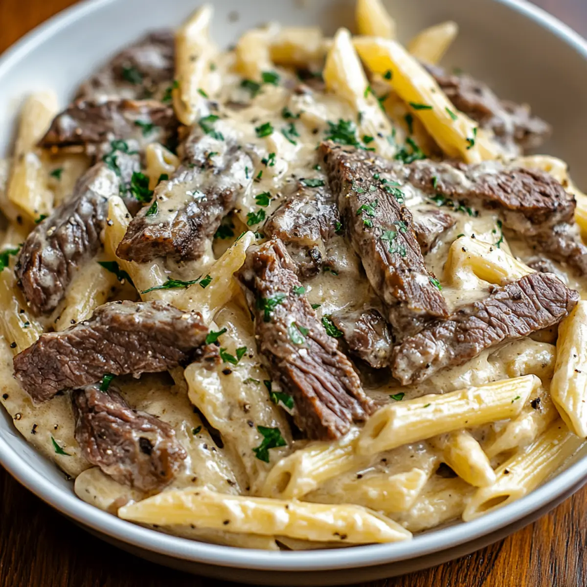 Creamy Steak Pasta