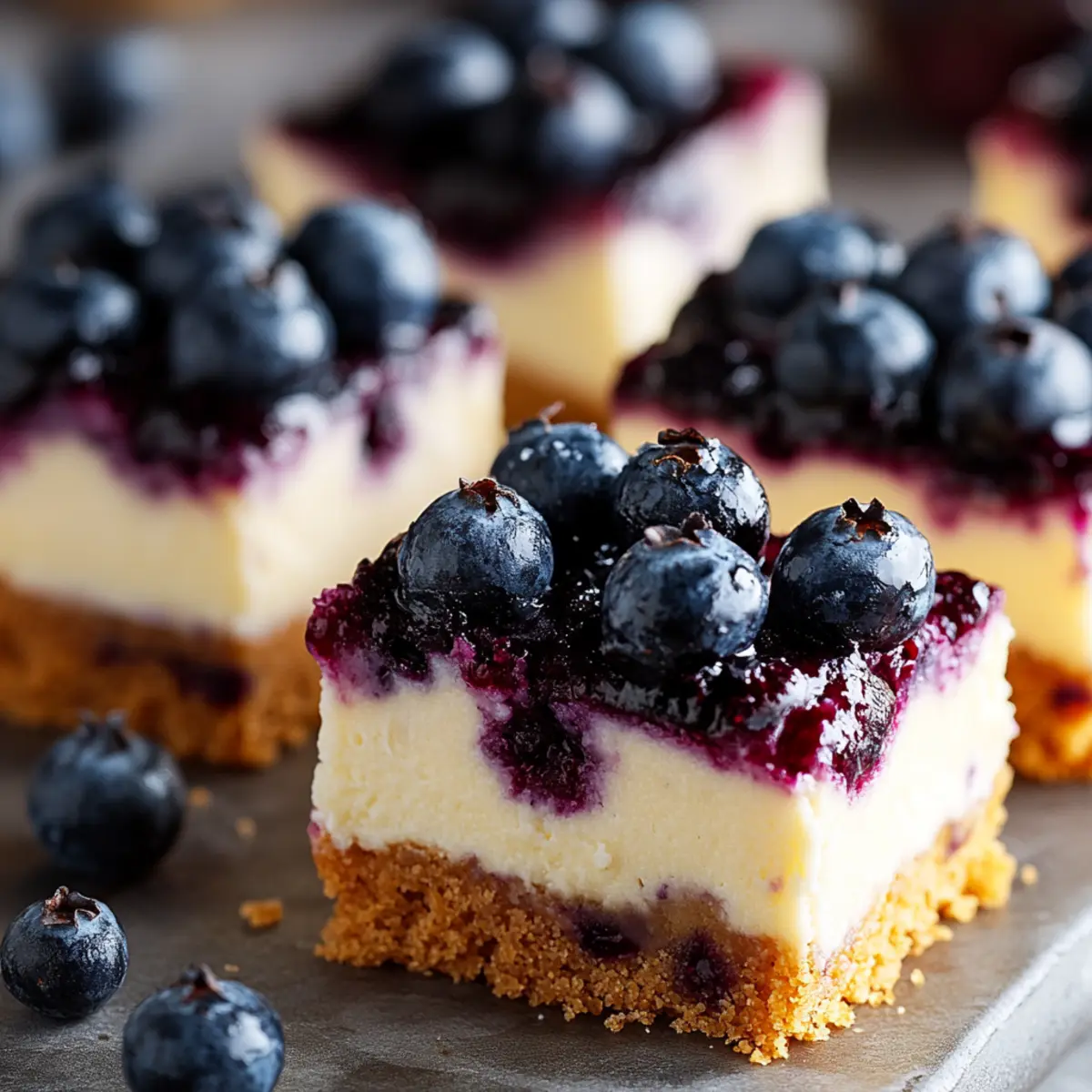 Blueberry Cheesecake Bars