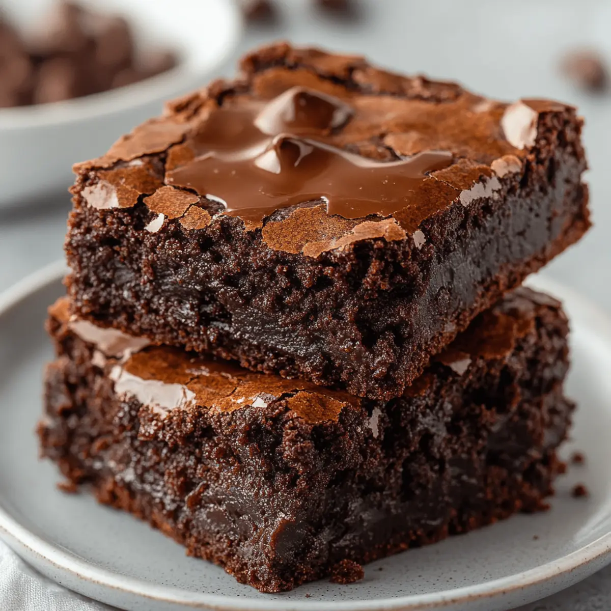 Crack-Top Fudgy Brownies