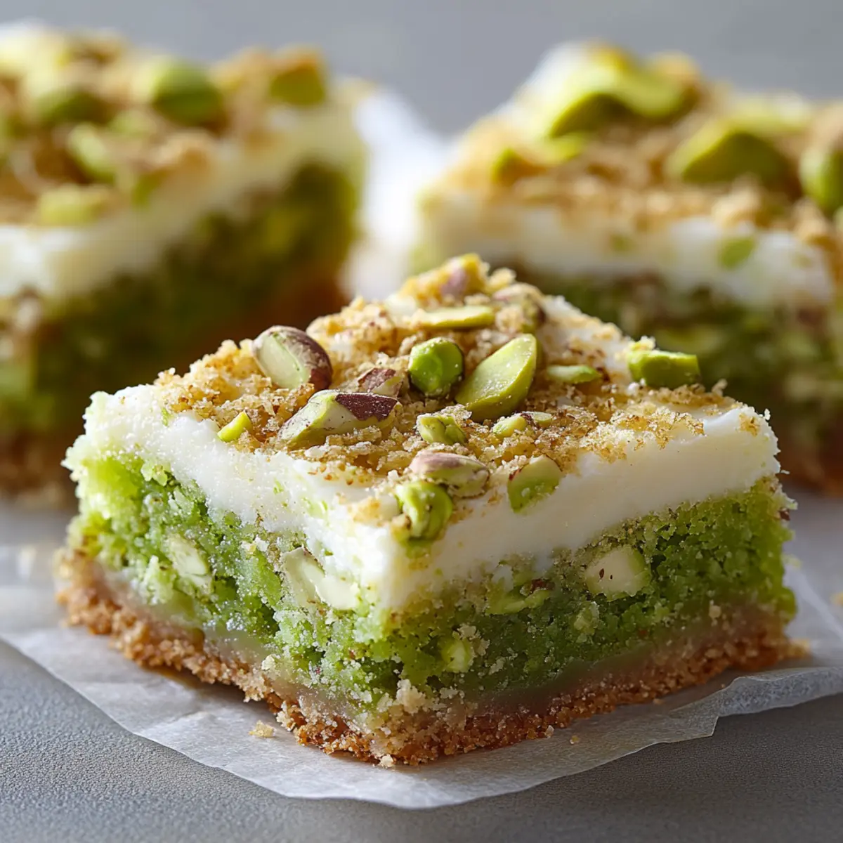 Pistachio Dream Cookie Bars