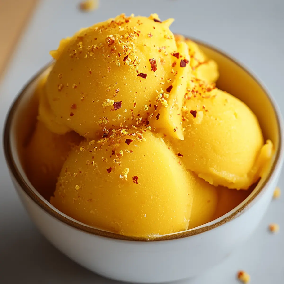 Spicy Mango Sorbet