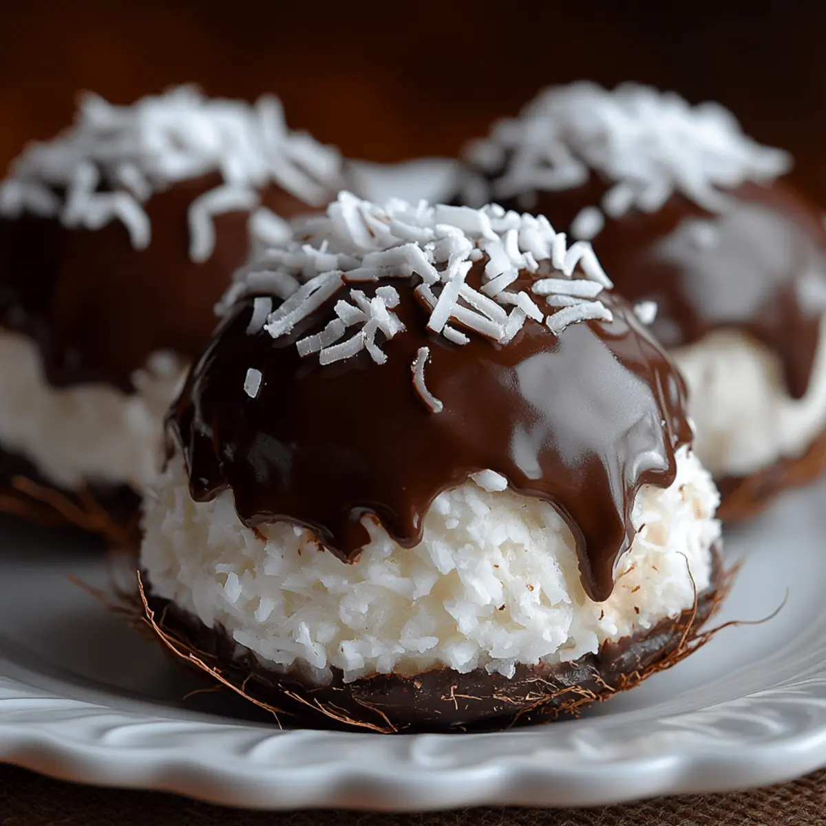 Coconut Dome with Chocolate