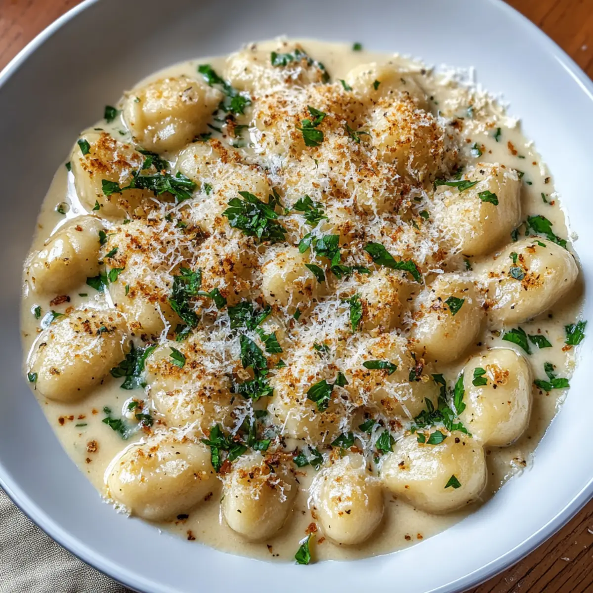 Creamy Garlic Parmesan Gnocchi