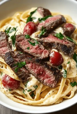 Steak and Boursin Pasta