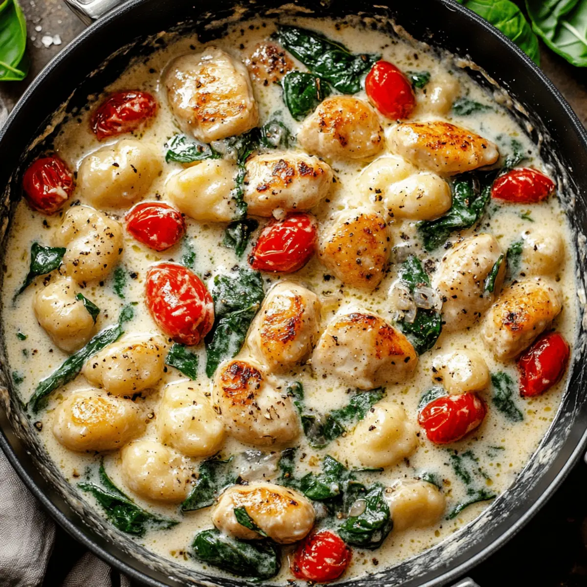One-Pan Creamy Chicken & Gnocchi