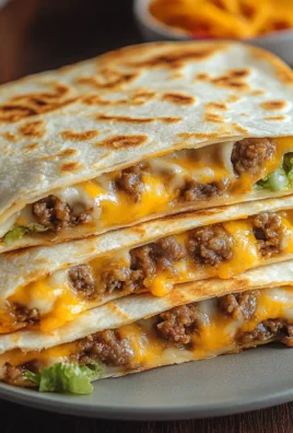 Smash Burger Quesadillas