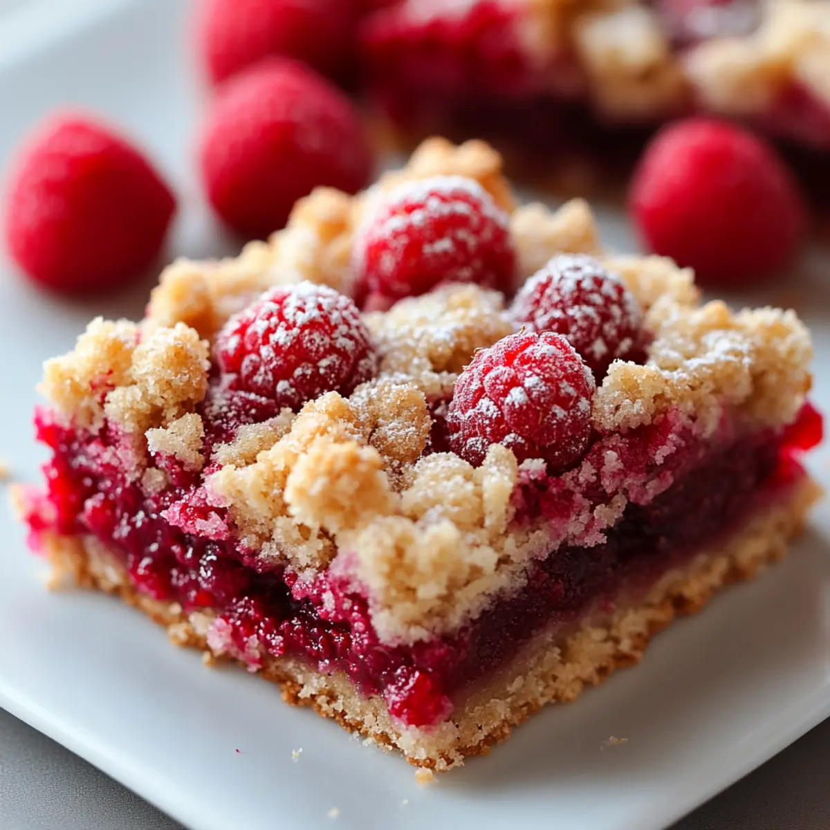 Raspberry Crumble Bars