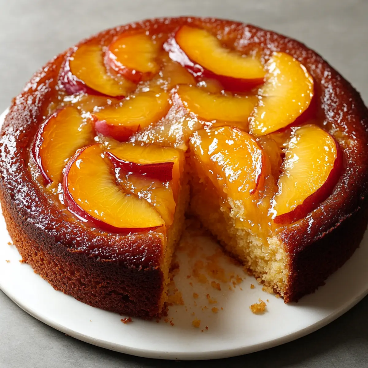 Peach Upside-Down Cake