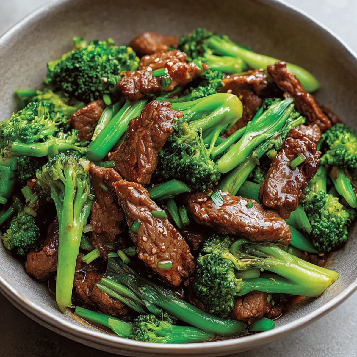 Scallion-Ginger Beef & Broccoli