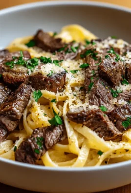 Garlic Butter Steak Pasta