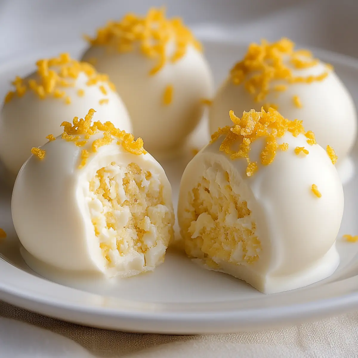 Lemon Cheese Truffles