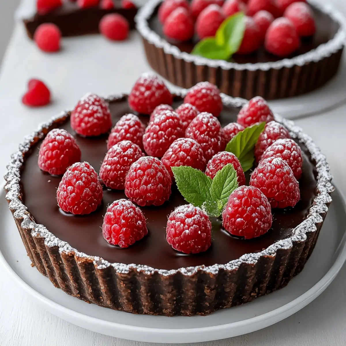 Chocolate Raspberry Tart